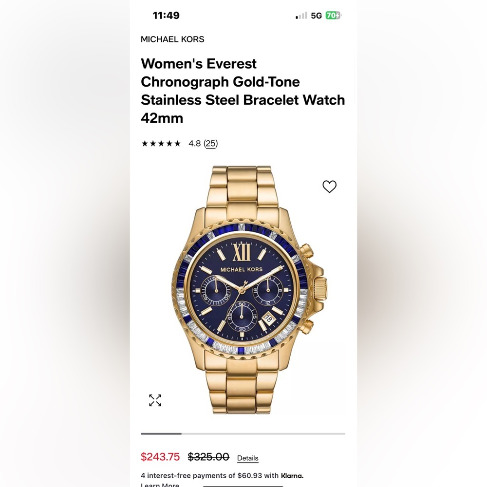Michael Kors 5754 Everest Watch - Picture 2 of 6